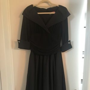 Eliza J black cocktail dress .